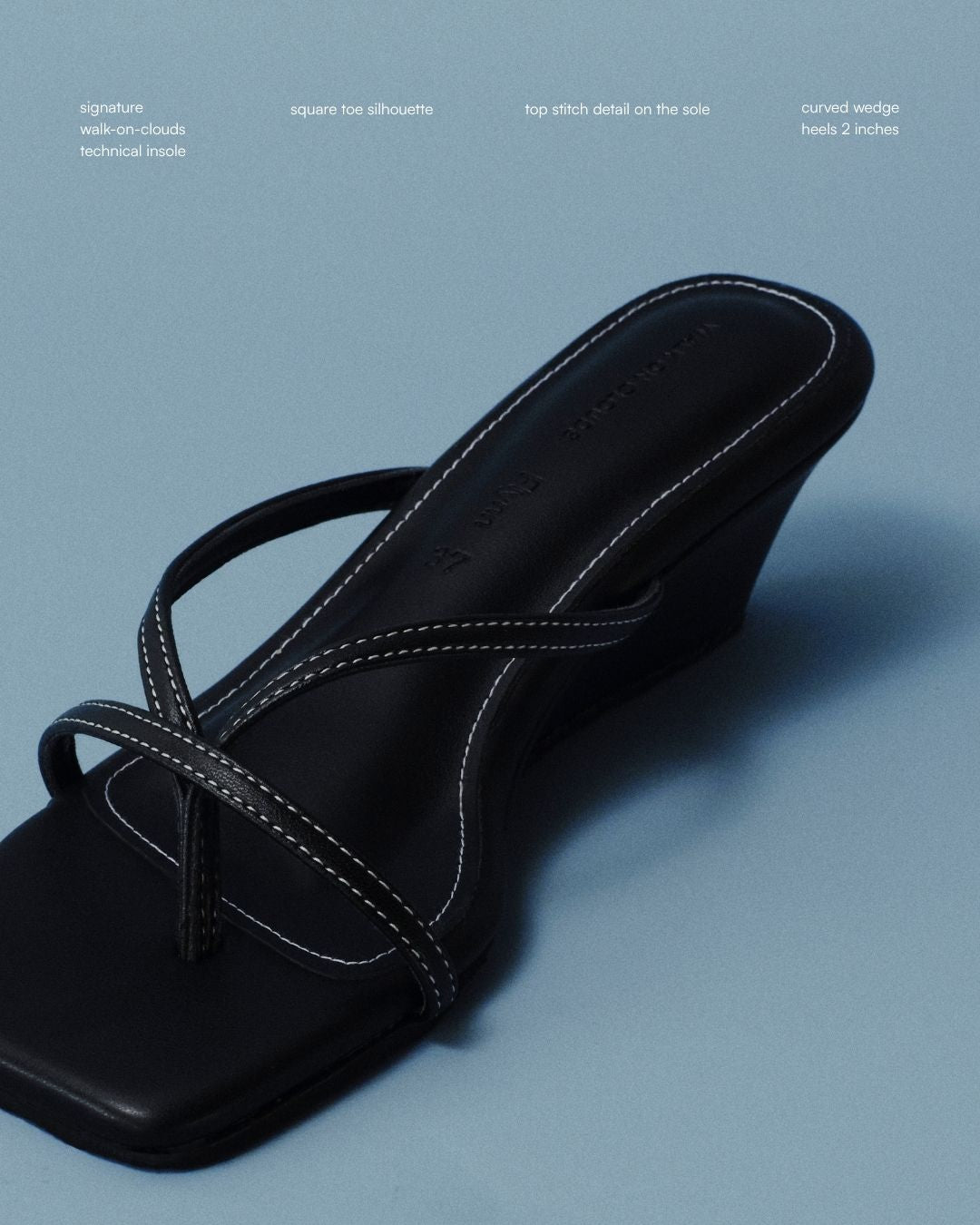 City Wedge Heels - Black