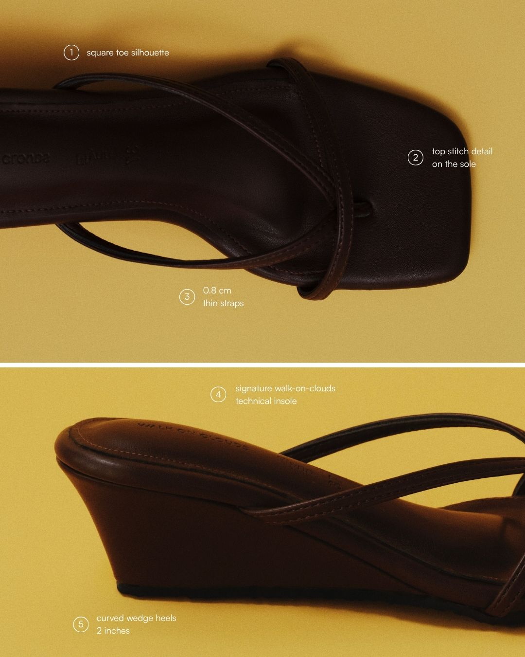 City Wedge Heels - Coco Brown