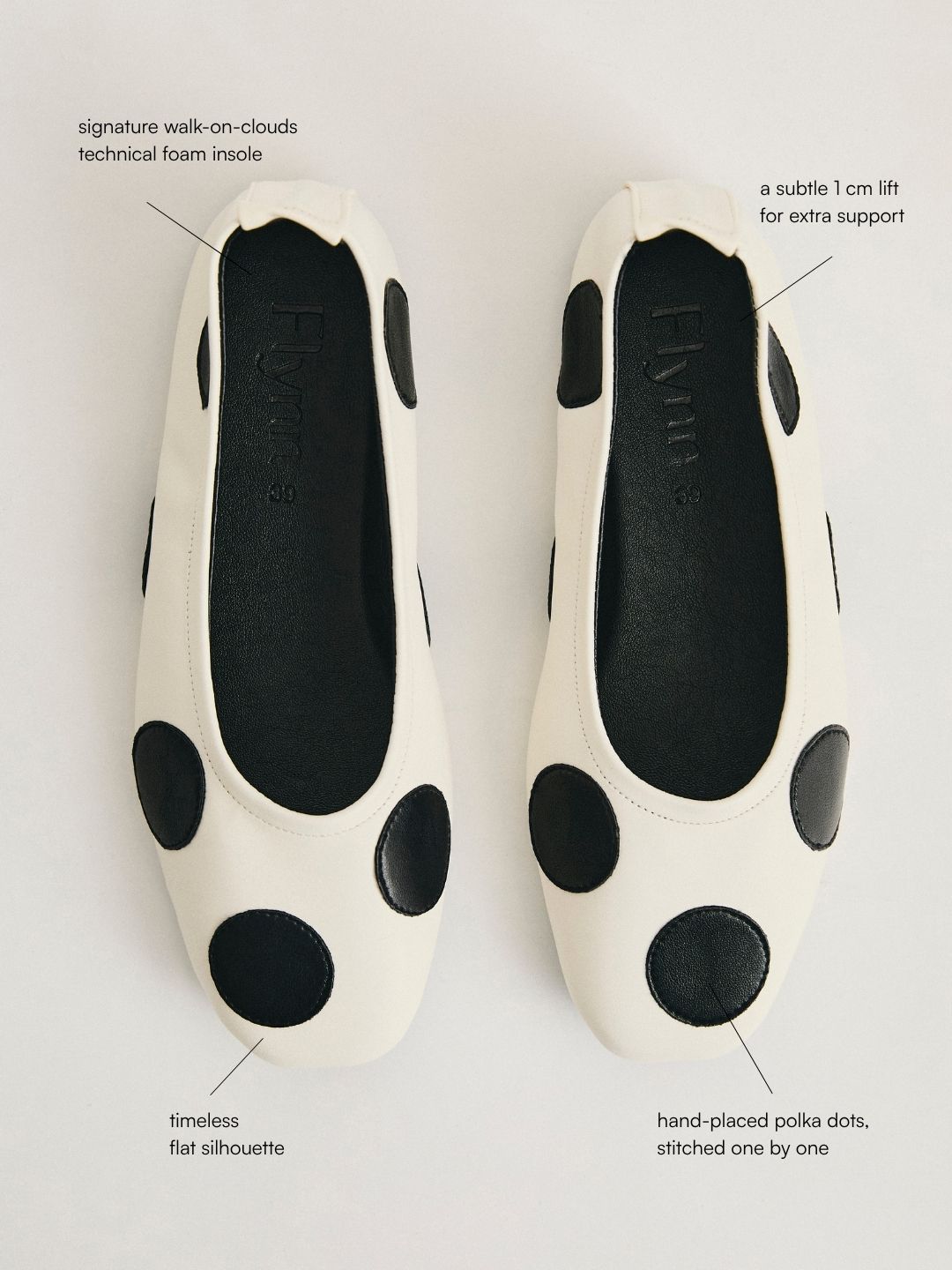 Polka Dot Flats - Sushi rolls