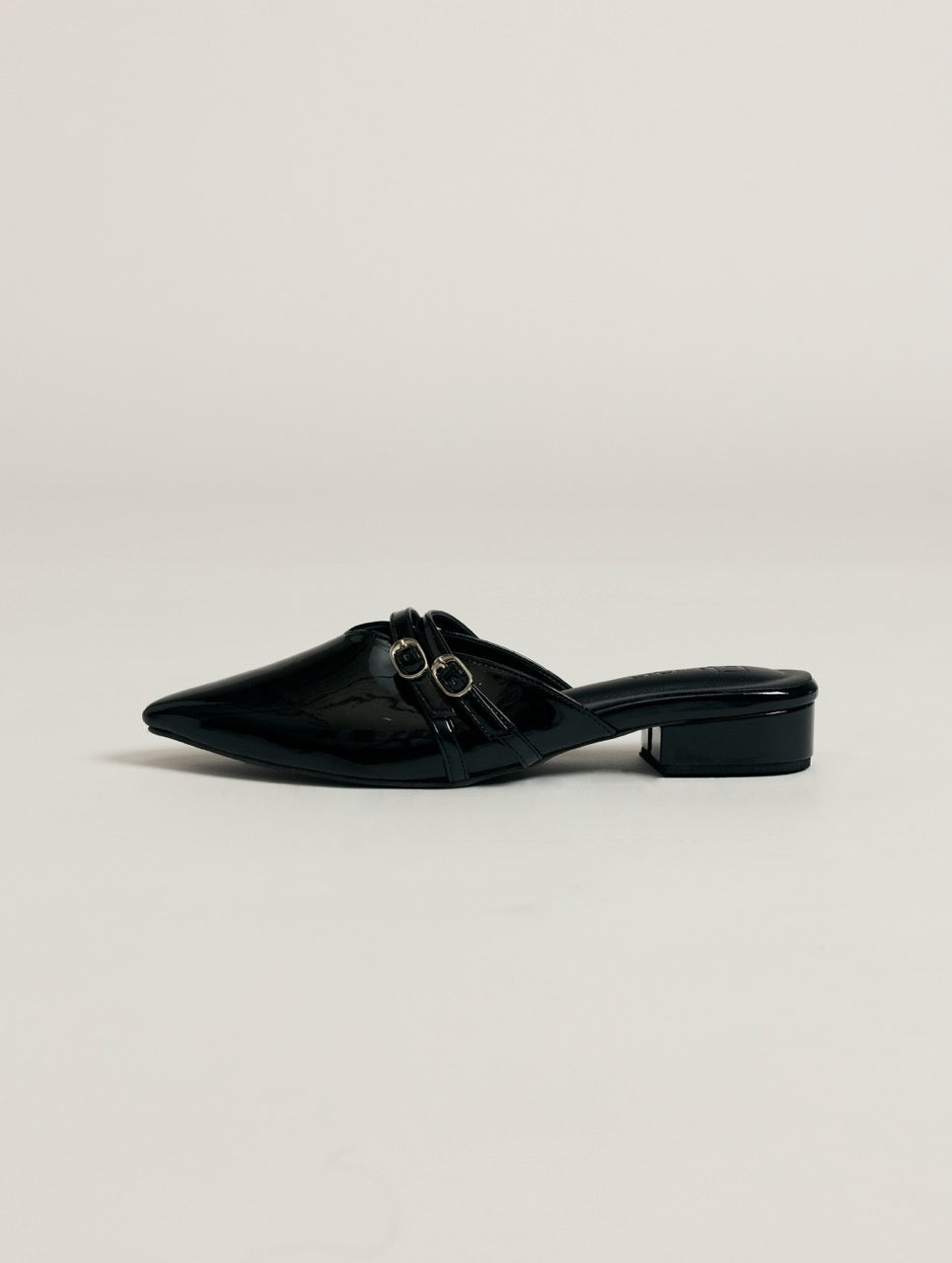 Kitten Heels - Black Patent