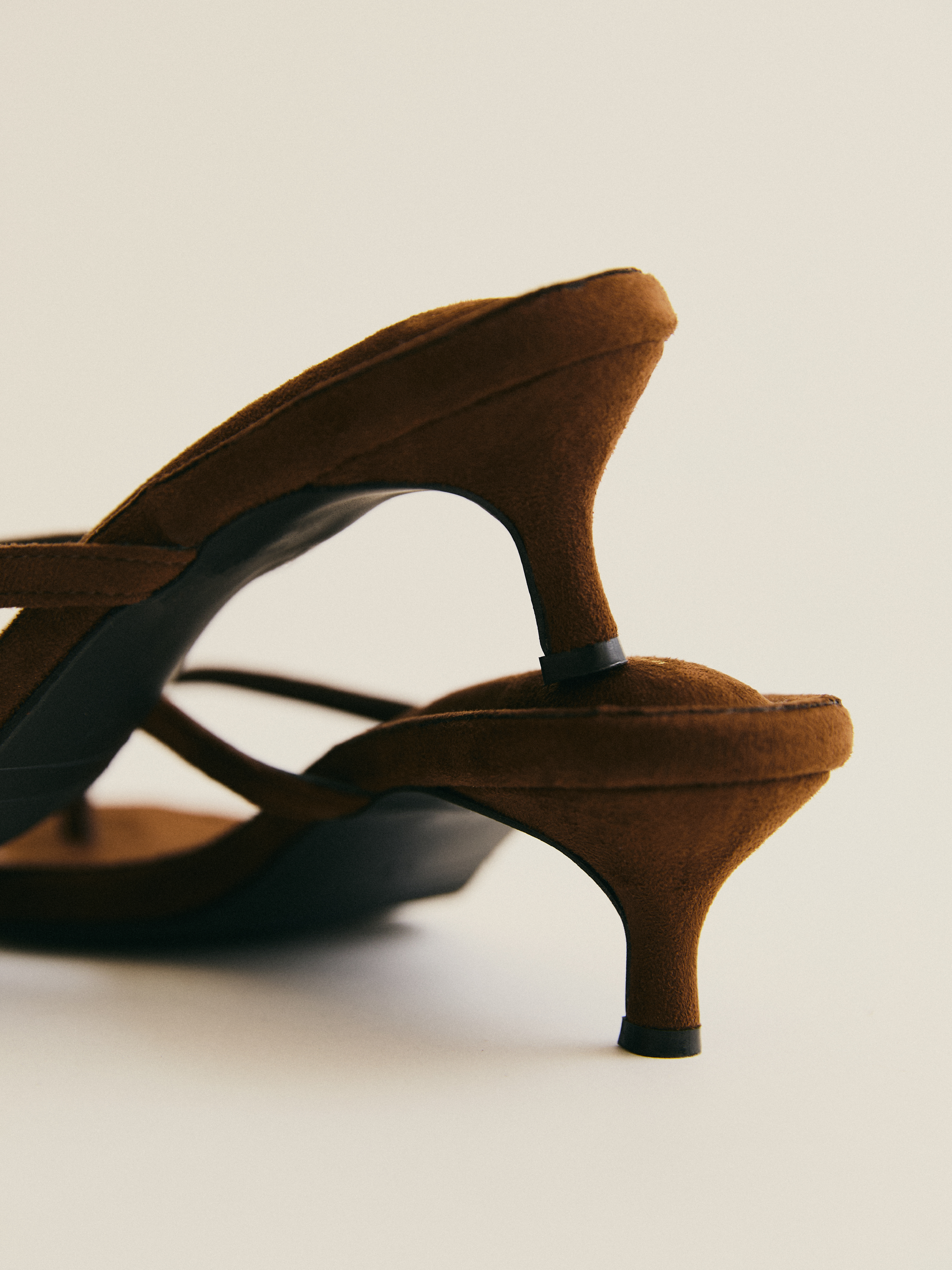 City Heeled Sandals - Suede