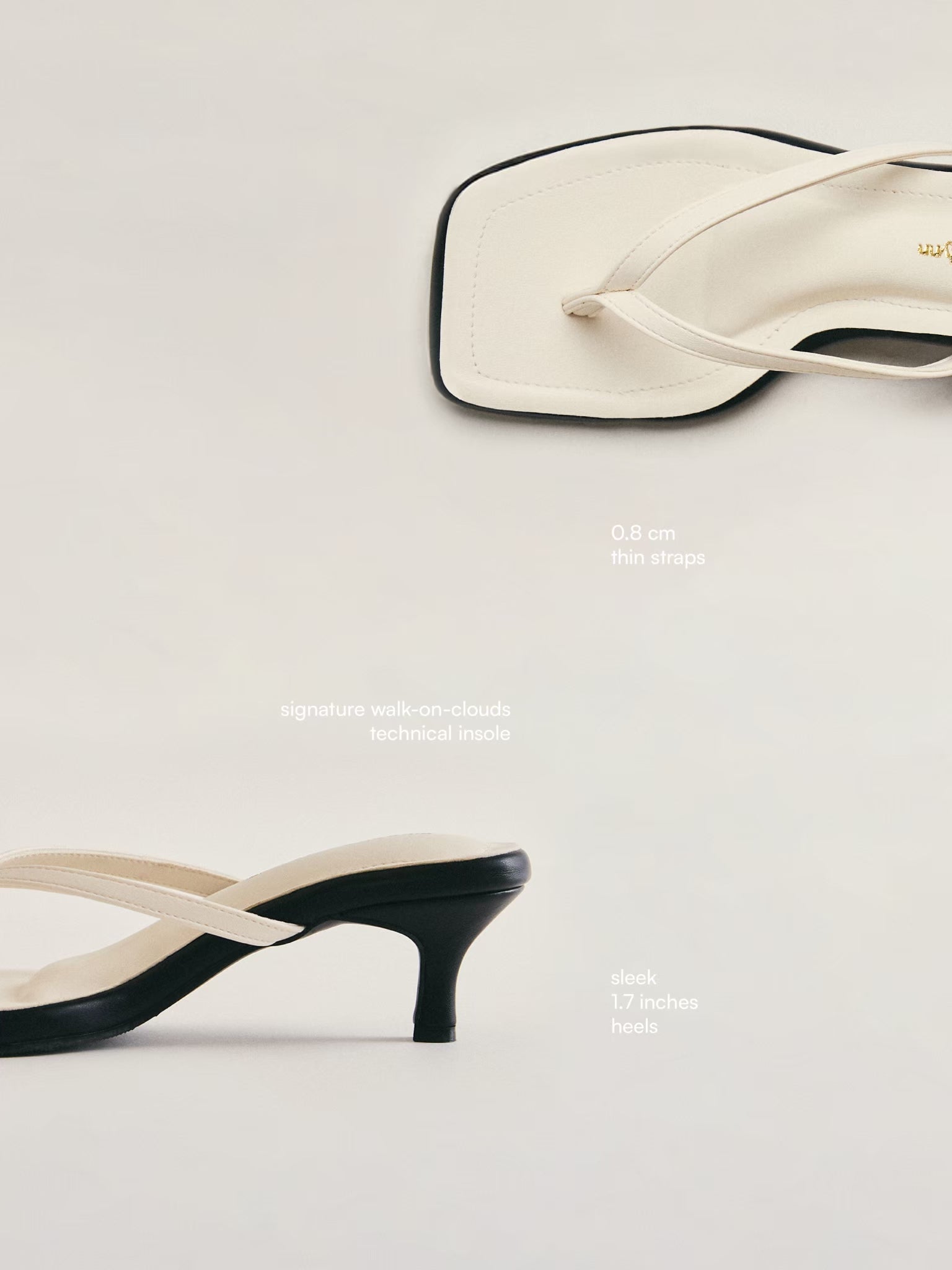 City Heeled Sandals - Salt