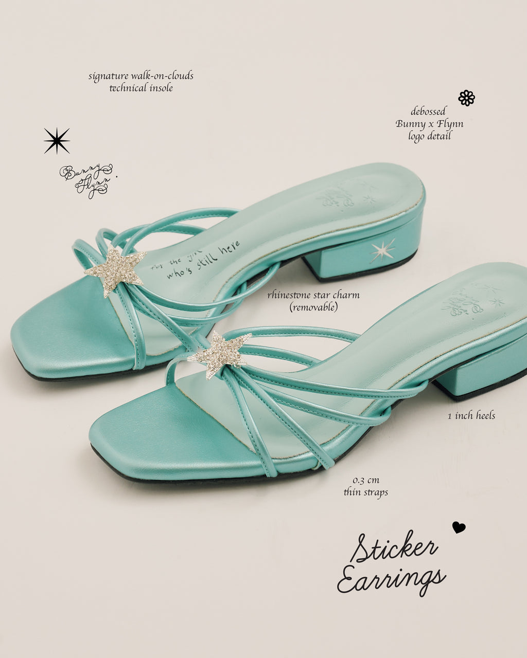 [Pre-Order] Missing Slipper Collection - Sticker Earrings